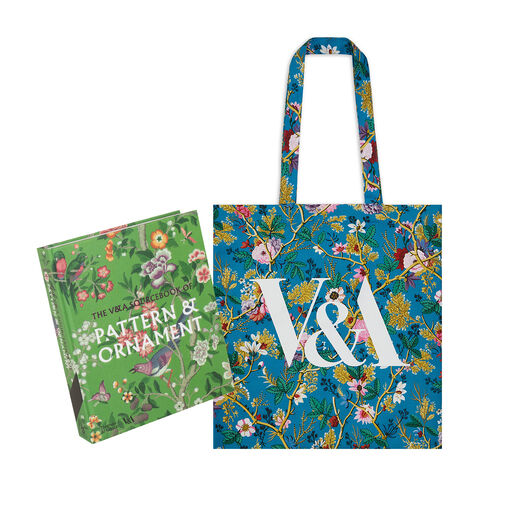 The V&A Sourcebook of Pattern & Ornament & Blue Chintz tote bag